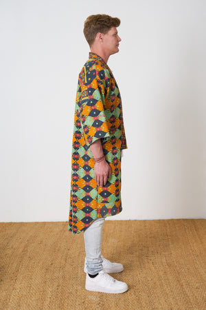 One of a Kind Colourful 70's Kimono